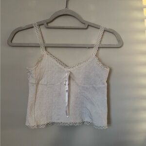 Elegant White Lace Camisole